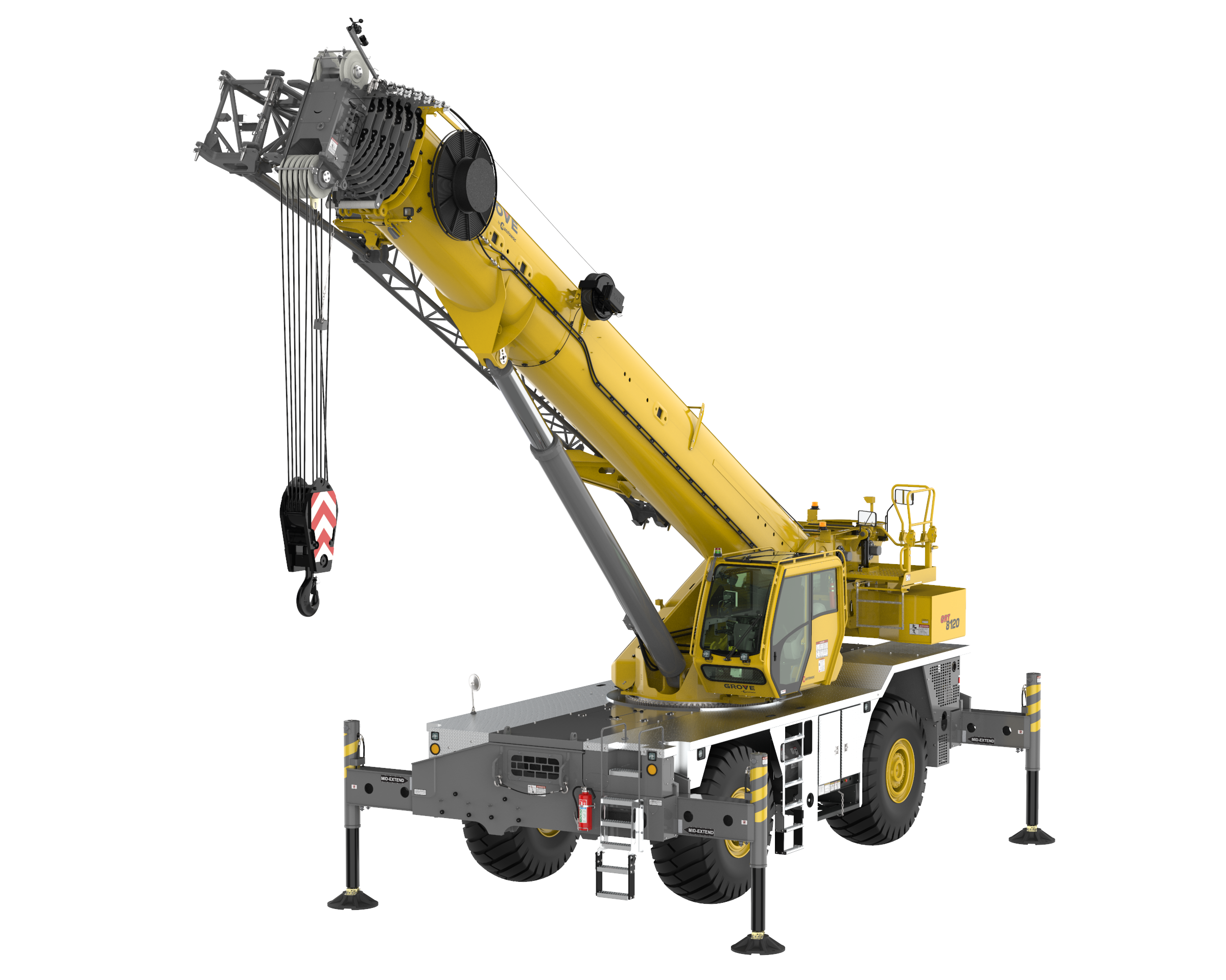 Grove GRT8120 rough-terrain crane, 120 t lifting capacity