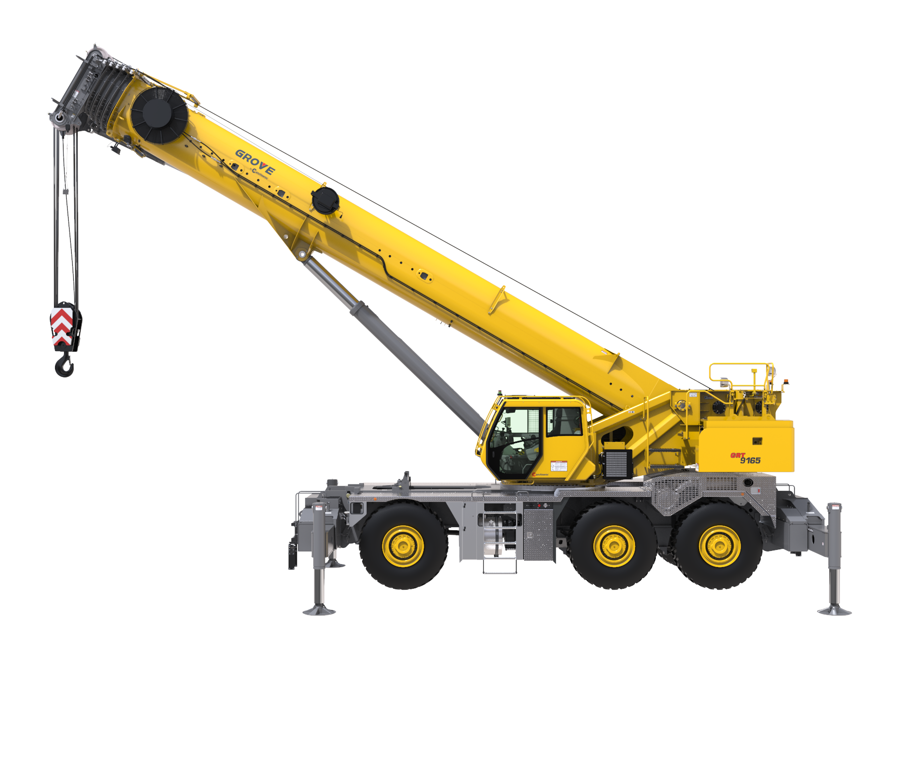 Grove GRT9165 rough-terrain crane, 150 t lifting capacity