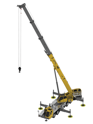 Grove TMS800-2 truck-mounted crane, 77 t lifting capacity