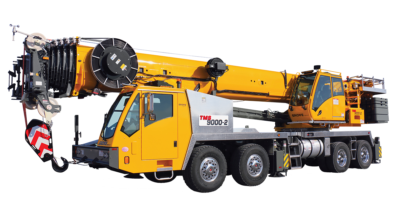 Grove TMS9000-2 truck-mounted crane, 100 t lifting capacity