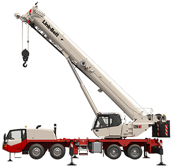 Link-Belt 120 HT truck-mounted crane, 110 t lifting capacity