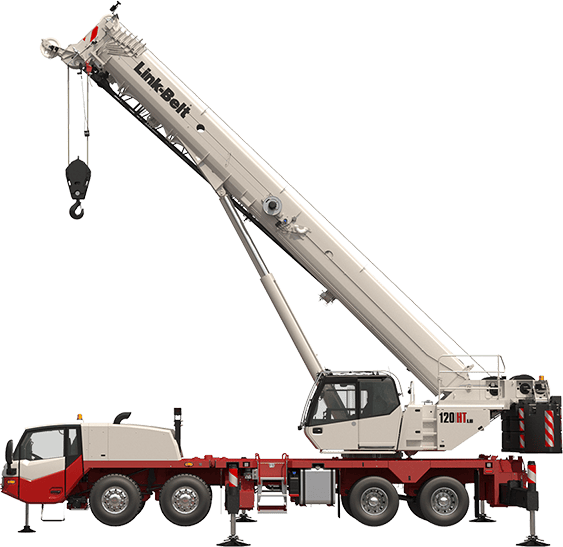 Link-Belt 120 HTLB truck-mounted crane, 110 t lifting capacity