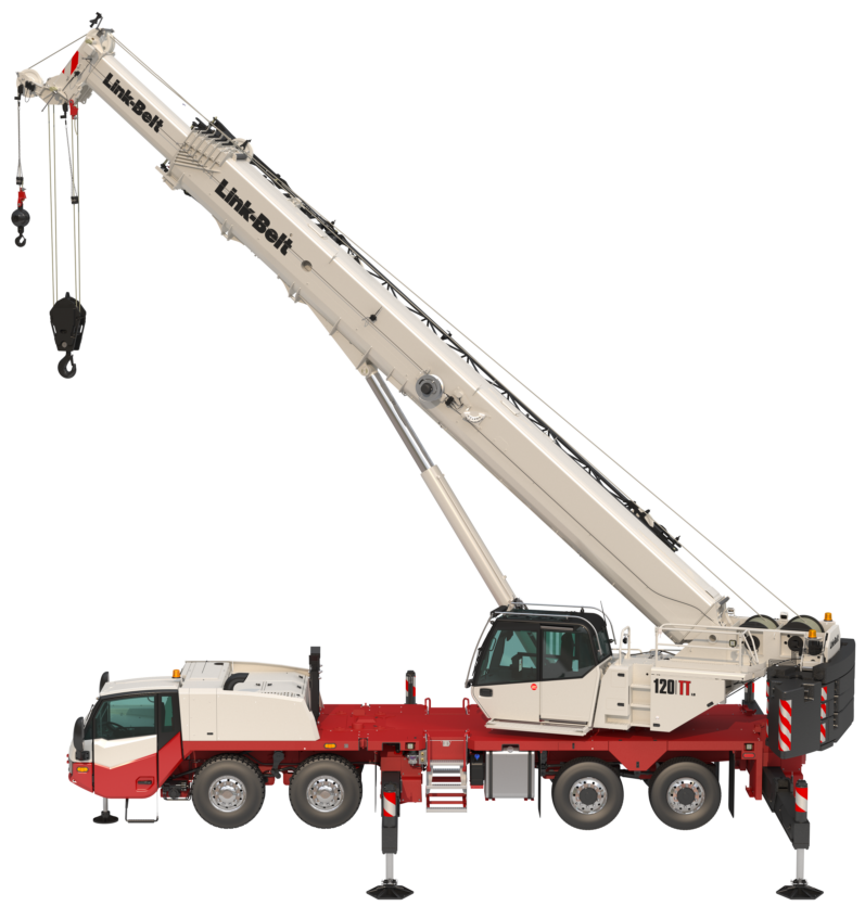 Link-Belt 120 TTLB truck-mounted crane, 110 t lifting capacity