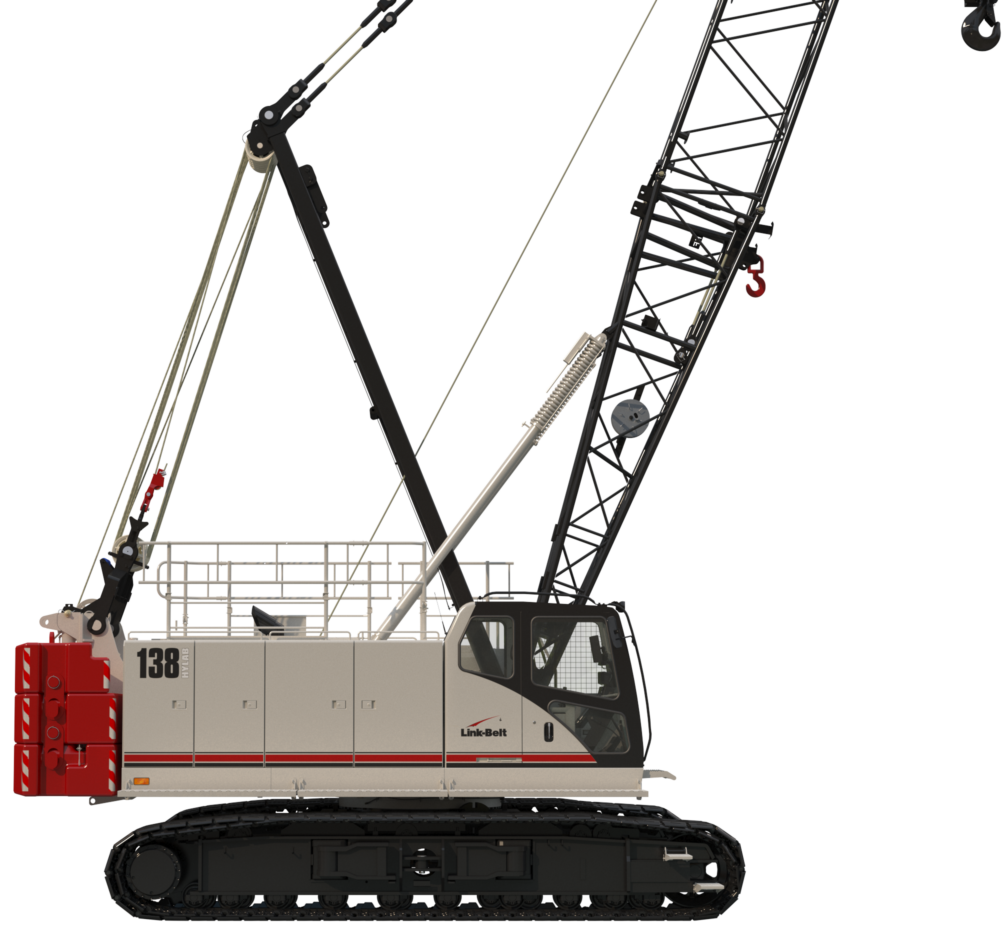 Link-Belt 138 HSL crawler crane, 73 t lifting capacity