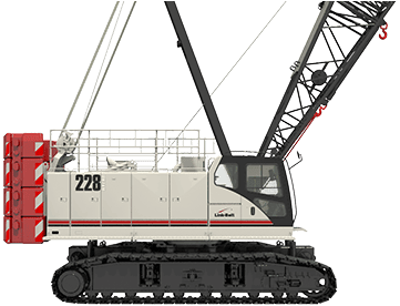 Link-Belt 228 HSL crawler crane, 118 t lifting capacity