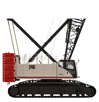 Link-Belt 248 HSL crawler crane, 181 t lifting capacity