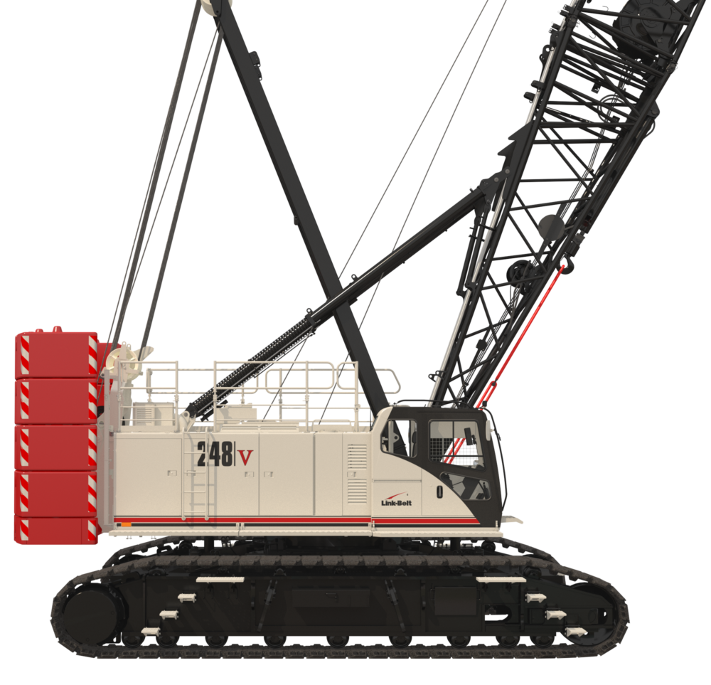 Link-Belt 248 V crawler crane, 181 t lifting capacity