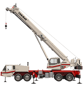 Link-Belt 65 HT truck-mounted crane, 55 t lifting capacity