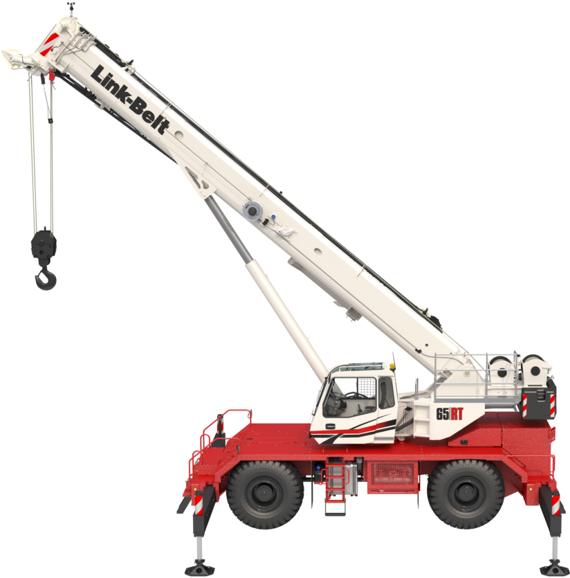 Link-Belt 65 RT rough-terrain crane, 60 t lifting capacity