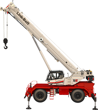 Link-Belt 75 RT rough-terrain crane, 70 t lifting capacity