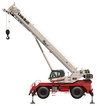 Link-Belt 85 RT rough-terrain crane, 80 t lifting capacity