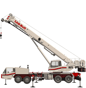 Link-Belt HTC-8675 Series II truck-mounted crane, 68 t lifting capacity