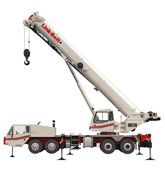 Link-Belt HTT-86110 truck-mounted crane, 100 t lifting capacity