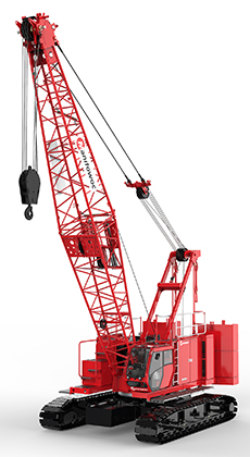 Manitowoc MLC100-1 crawler crane, 100 t lifting capacity