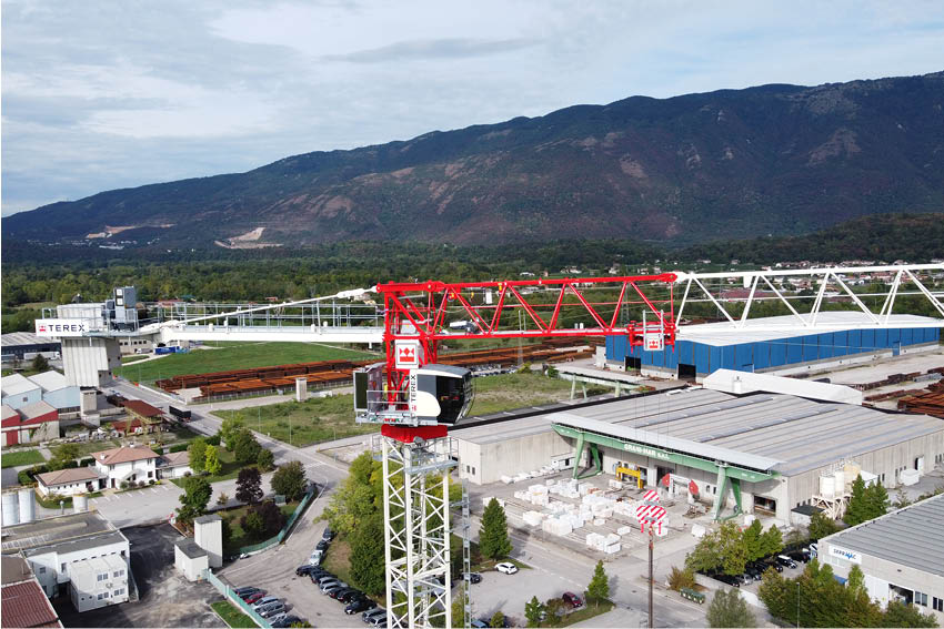 Raimondi CTT 292-12 tower crane, 12 t lifting capacity