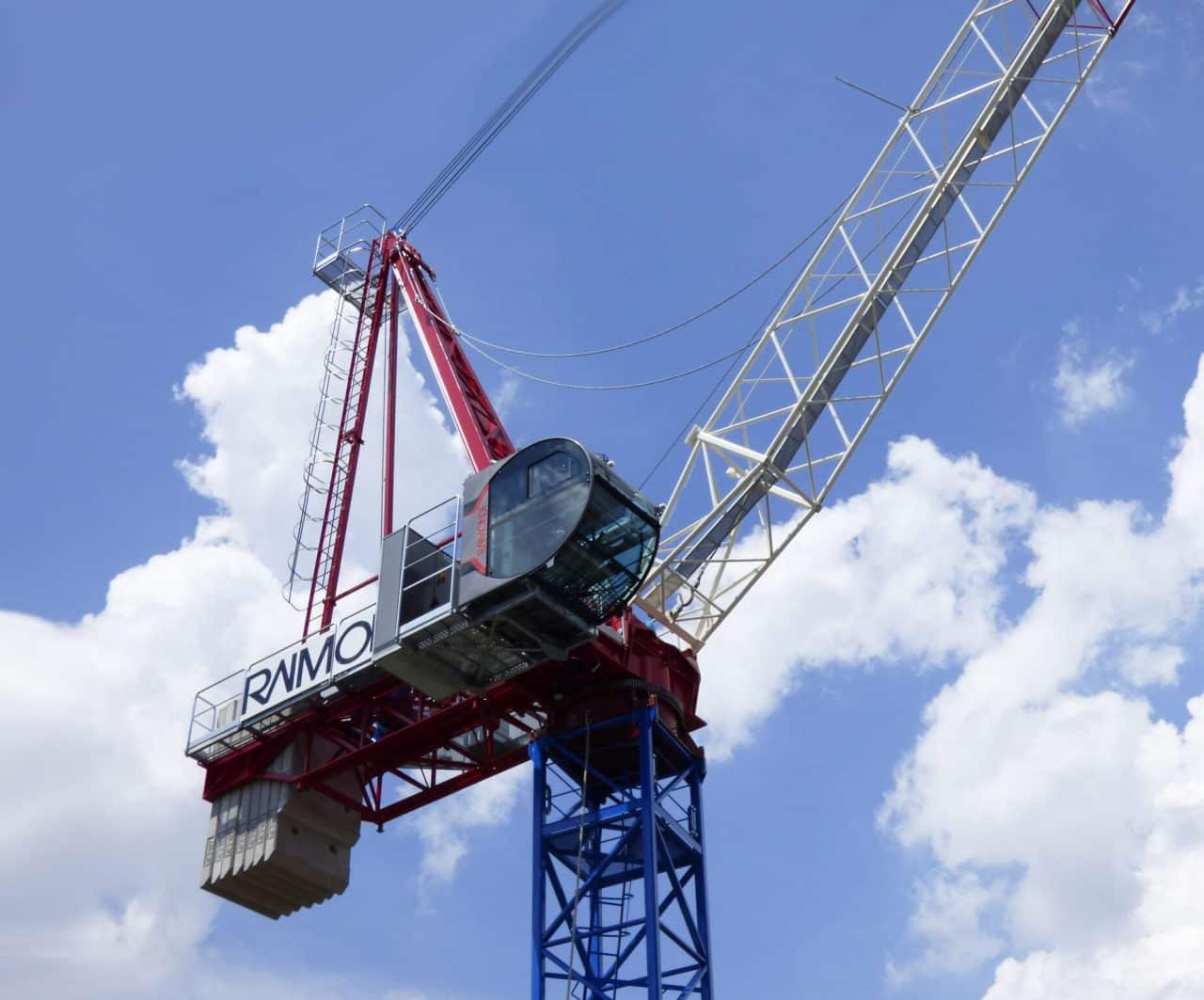 Raimondi LR213 tower crane, 14 t lifting capacity