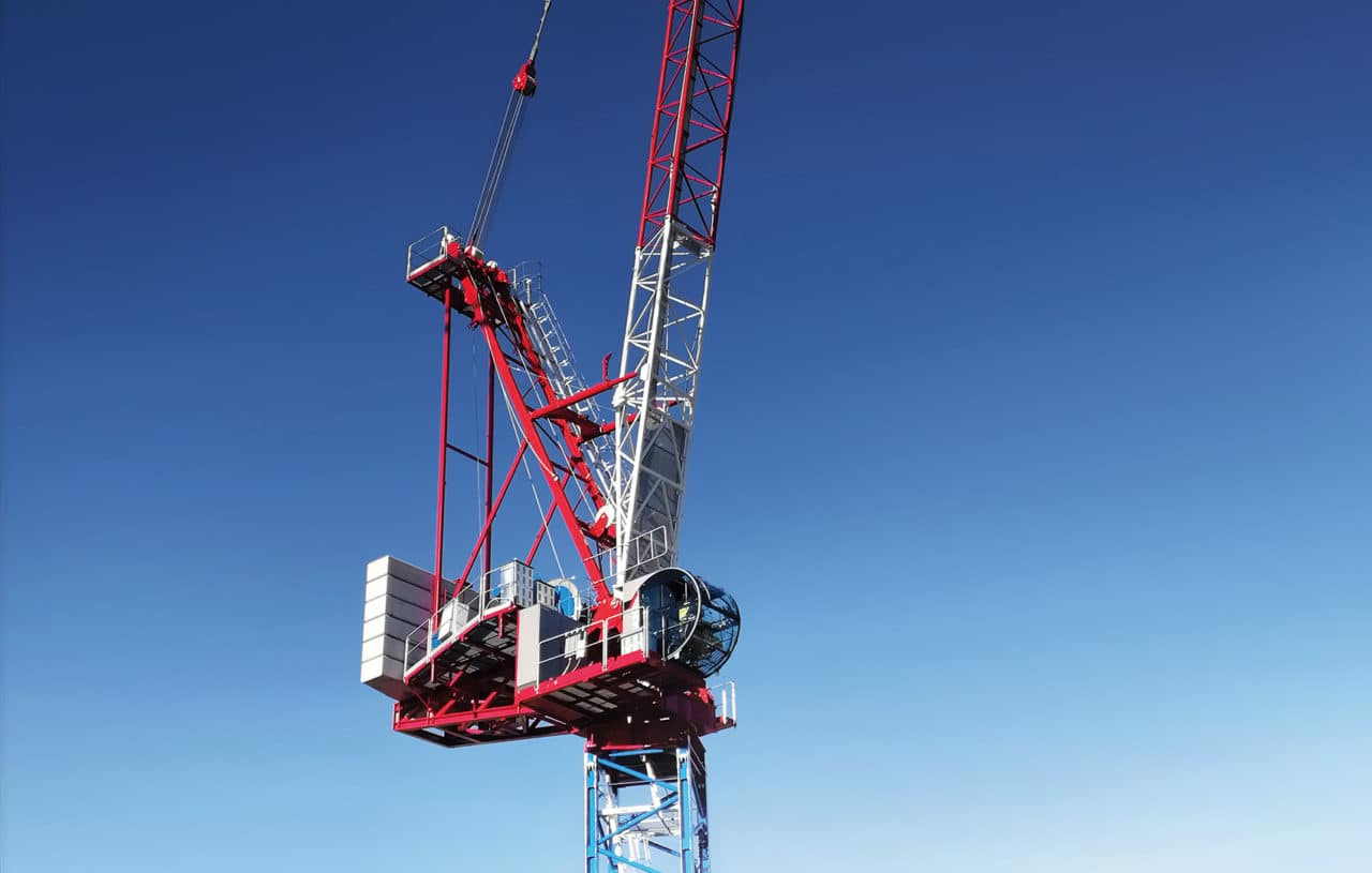 Raimondi LR372 tower crane, 20 t lifting capacity