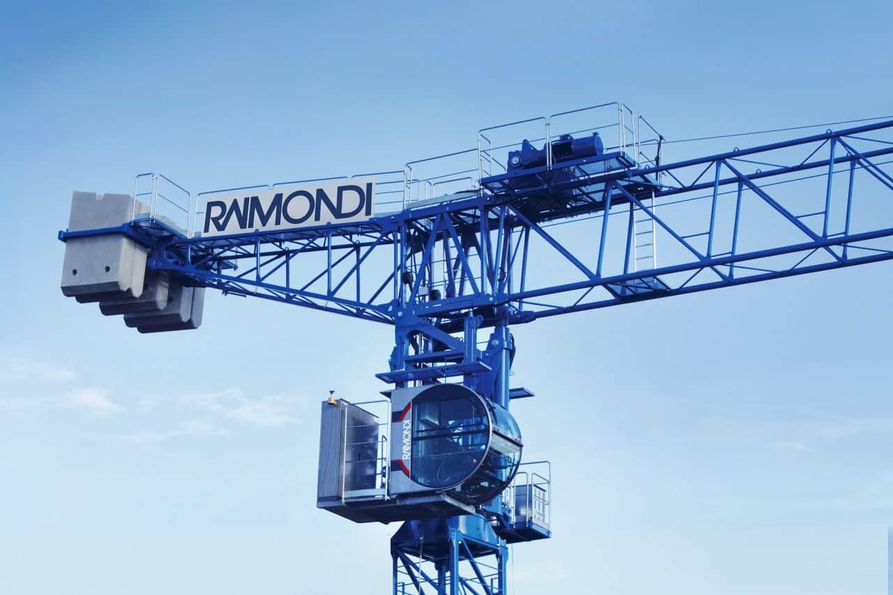 Raimondi LRH174 tower crane, 10 t lifting capacity