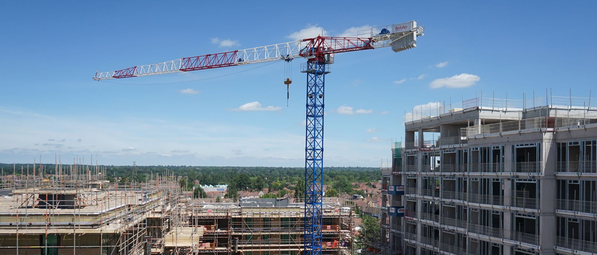 Raimondi MRT189 tower crane, 10 t lifting capacity