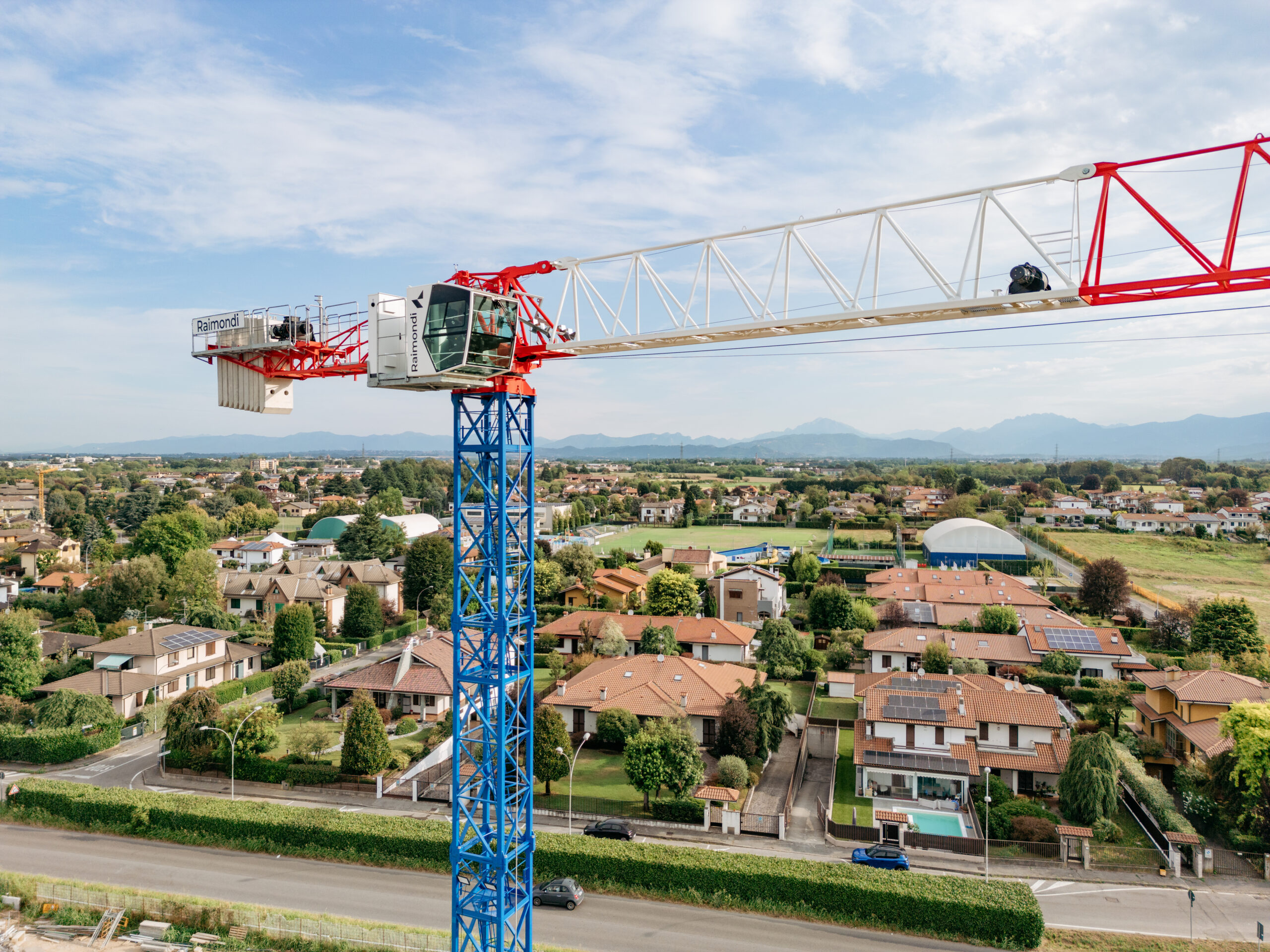 Raimondi T127 tower crane, 6 t lifting capacity