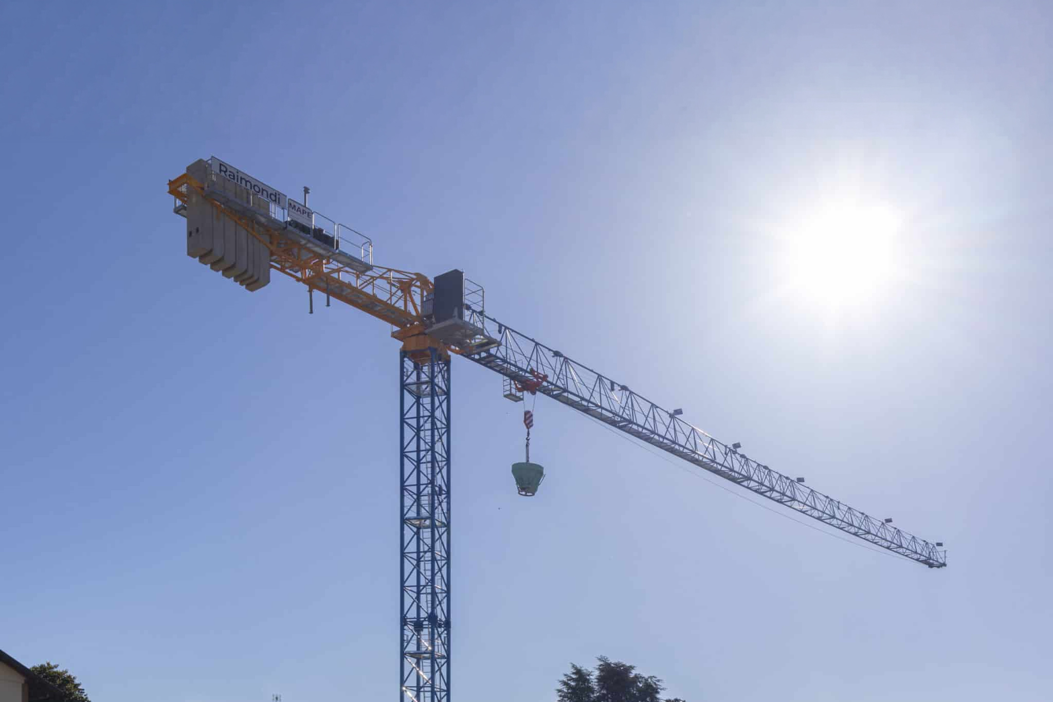Raimondi T97 tower crane, 6 t lifting capacity